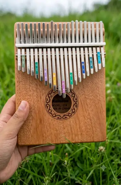 Kalimba de madera 21 teclas - miniatura 1