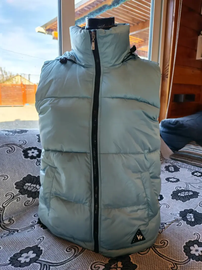 Chaqueta acolchado azul