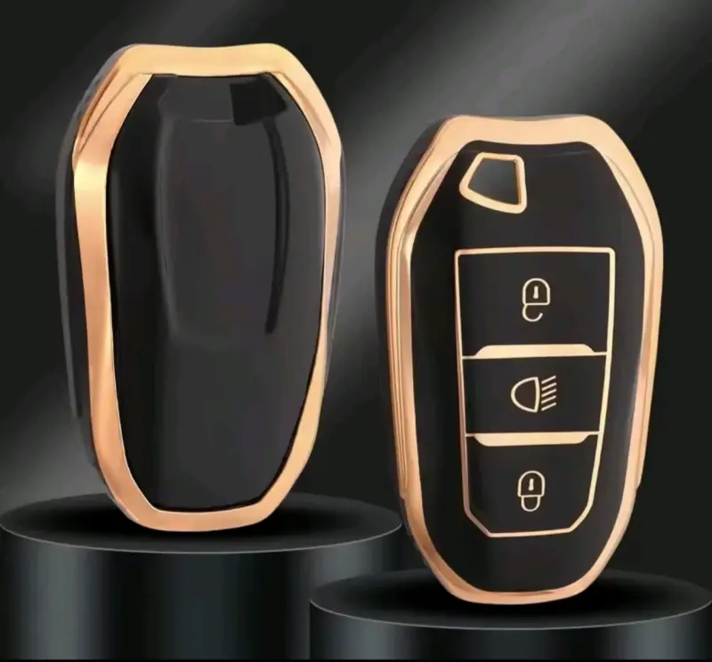 Llavero de auto dorado - 2