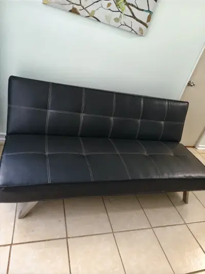 Sofá cama negro moderno - miniatura 1