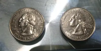 Dos monedas Quarter Dollar - miniatura 1