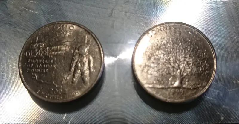 Dos monedas Quarter Dollar - 2