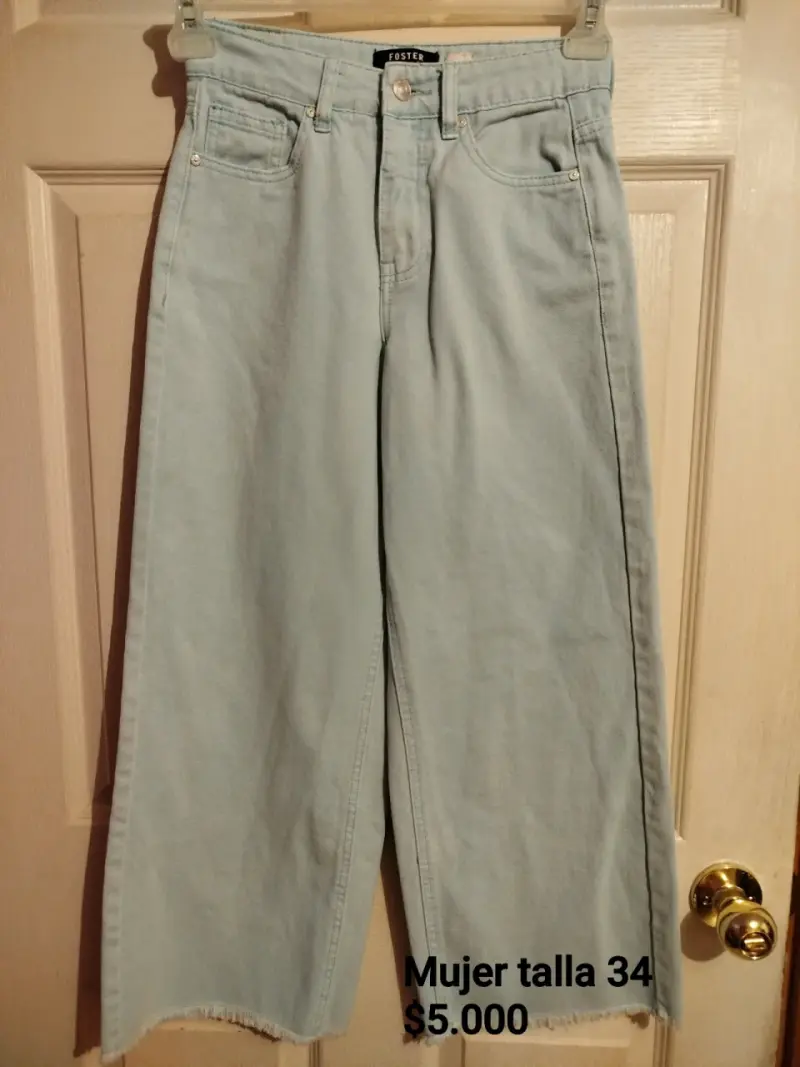 Jeans celestes talla 34 mujer - 1