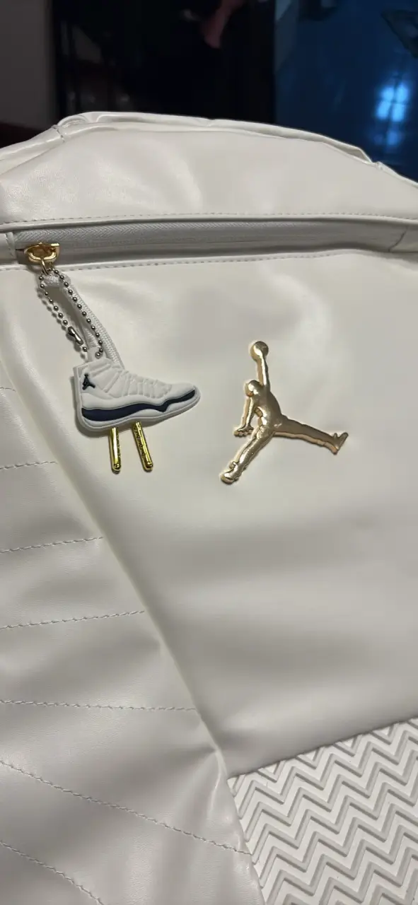 Mochila Jordan blanca con logo - 4