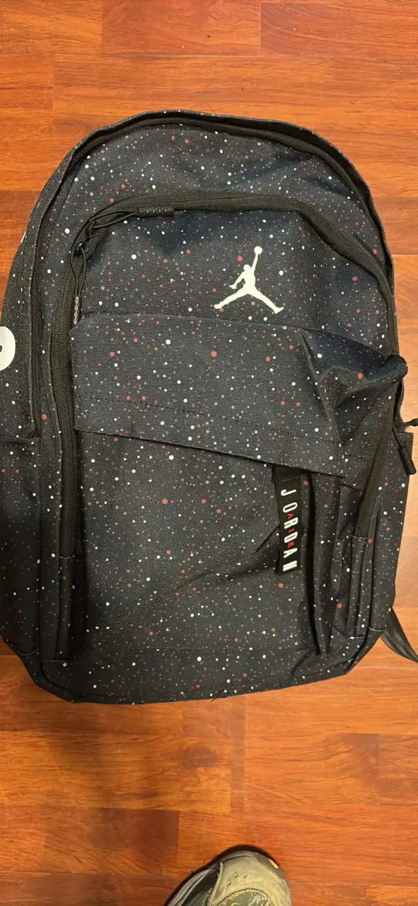 Mochila Jordan negra con puntos - 1