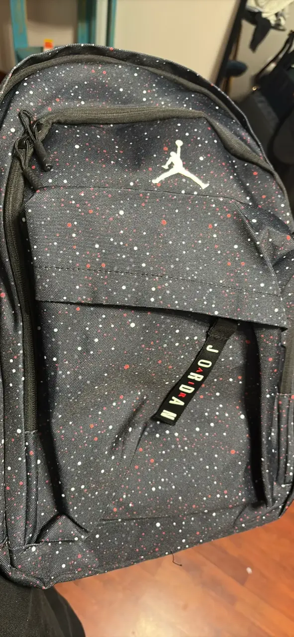Mochila Jordan negra con puntos - 3