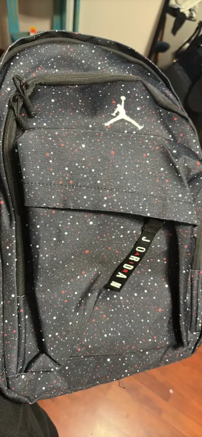 Mochila Jordan negra con puntos - miniatura 3