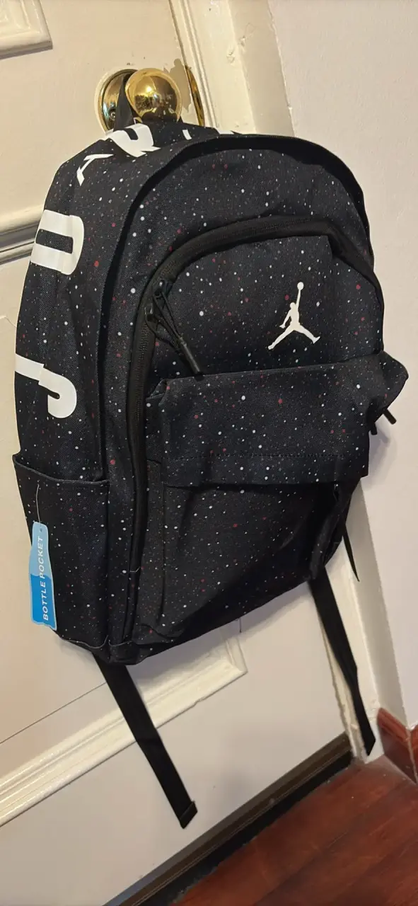 Mochila Jordan negra con puntos - 6