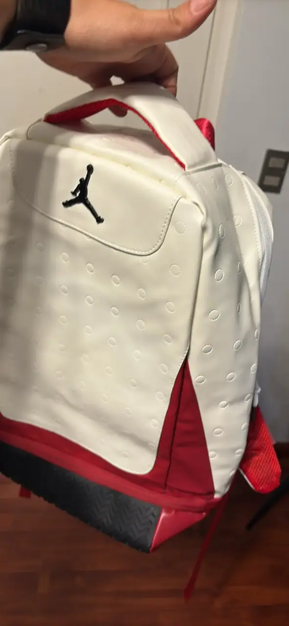 Mochila blanca con logo Jumpman - 2