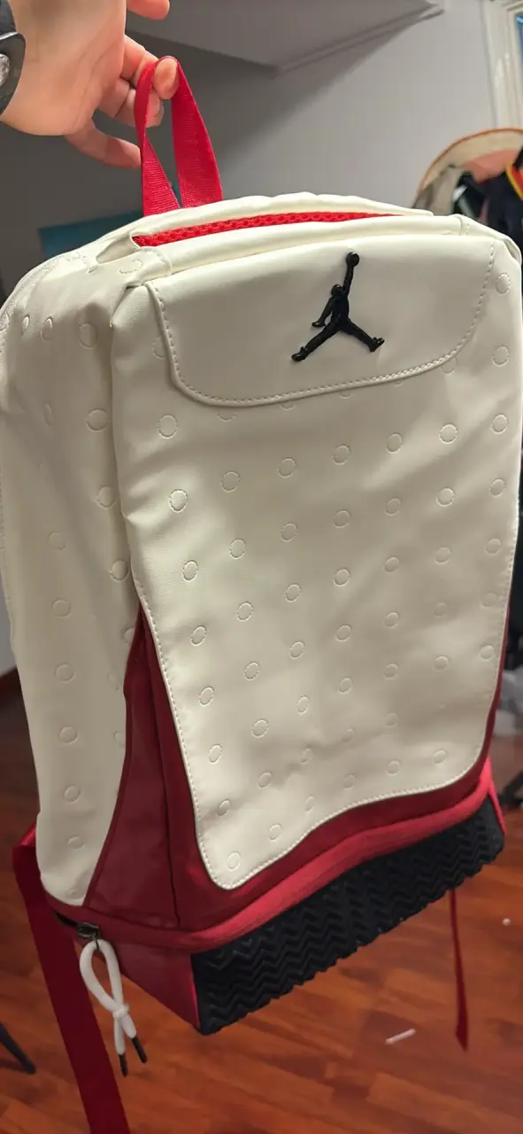 Mochila blanca con logo Jumpman - 3