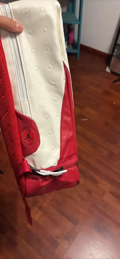 Mochila blanca con logo Jumpman - miniatura 4