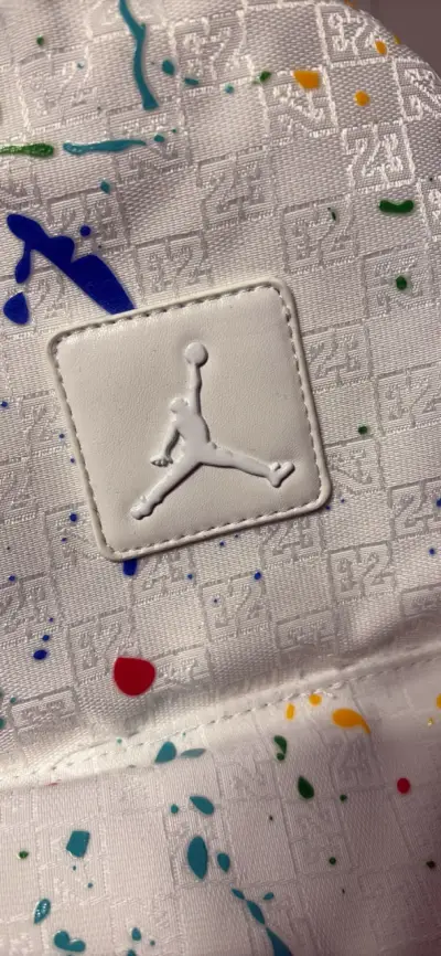 Mochila Jordan  blanca con salpicaduras - miniatura 2