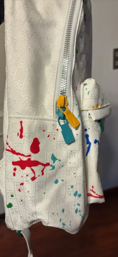 Mochila Jordan  blanca con salpicaduras - miniatura 3