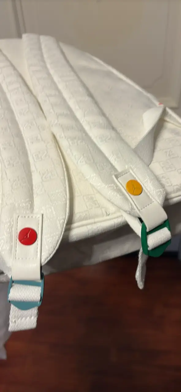 Mochila Jordan  blanca con salpicaduras - 4