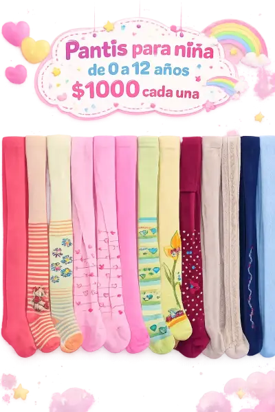 Pantys para niña varios colores - miniatura 1