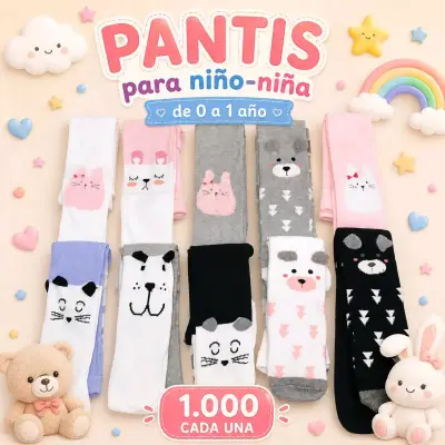 Pantys para niña varios colores - miniatura 2