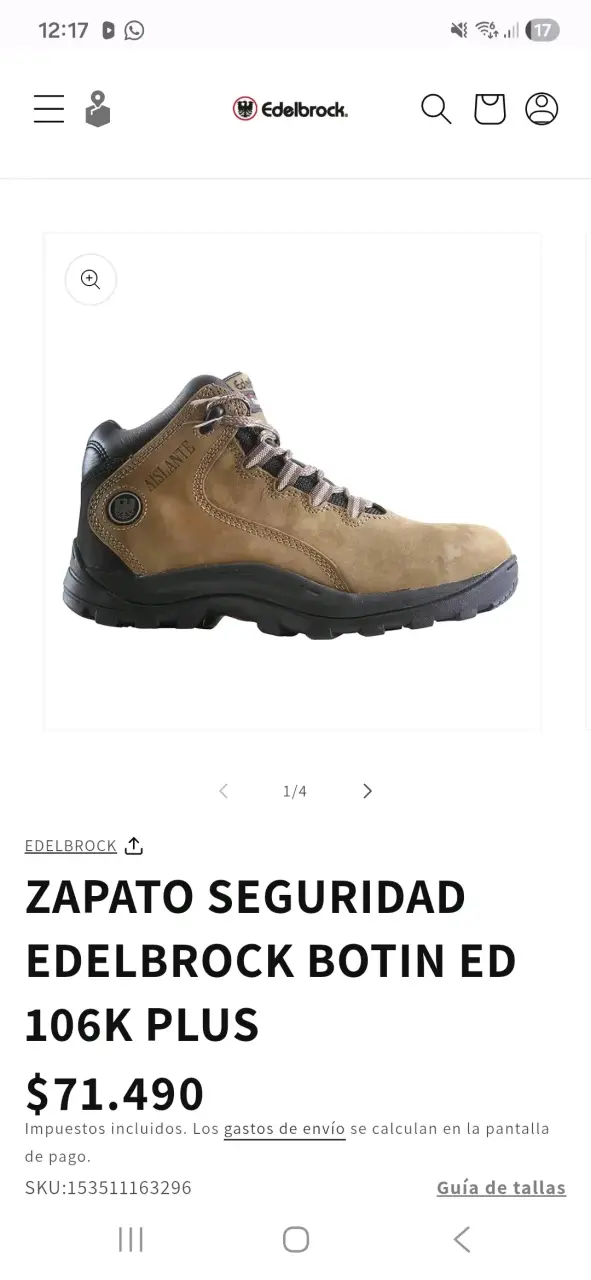 Zapatoseguridad Edelbrock marrones - 3