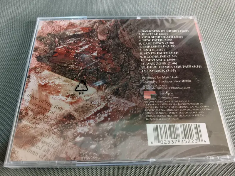 CD Slayer God Hates Us All - 2