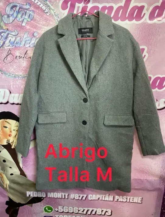 Abrigo gris talla M