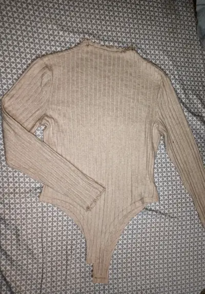 Body beige de manga larga - miniatura 2