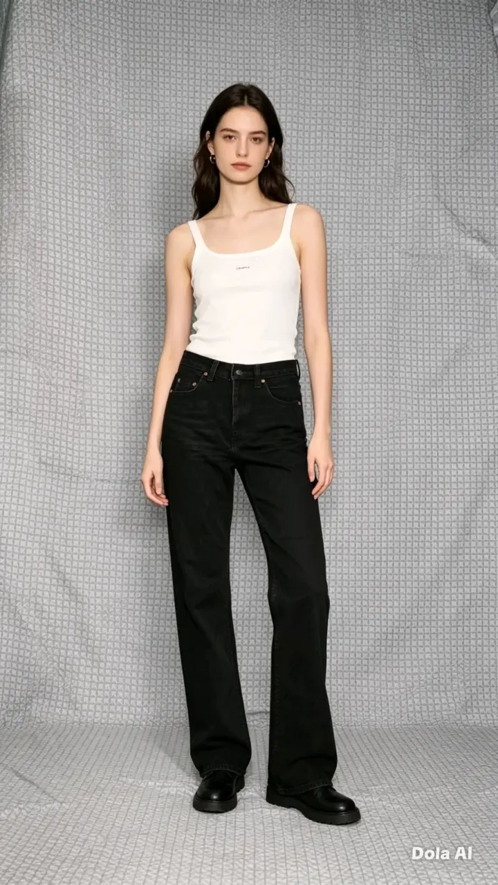Leggins negros de talle alto - 1