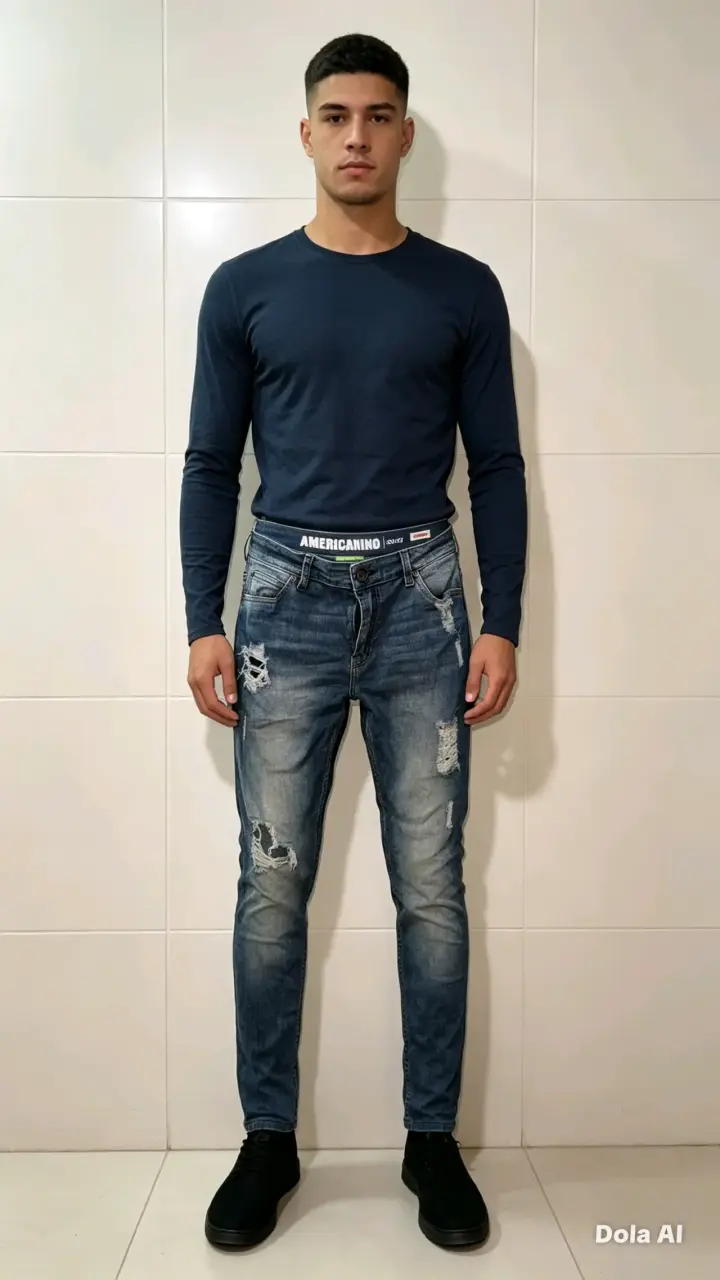 Jeans desgastados para hombre - 1