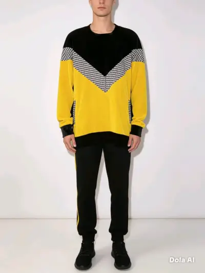 Poleron amarillo y negro - miniatura 1