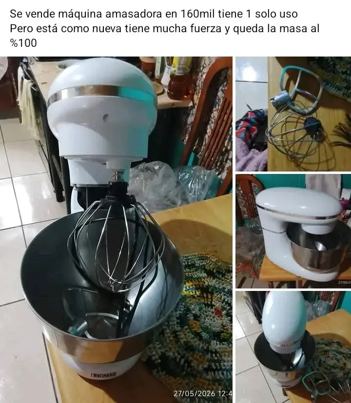 Máquina amasadora Thocsen blanca