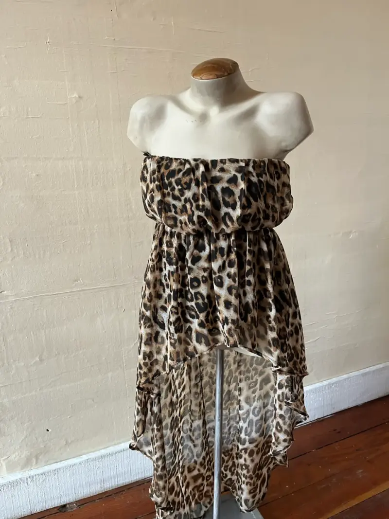 Vestido estampado animal print - 1
