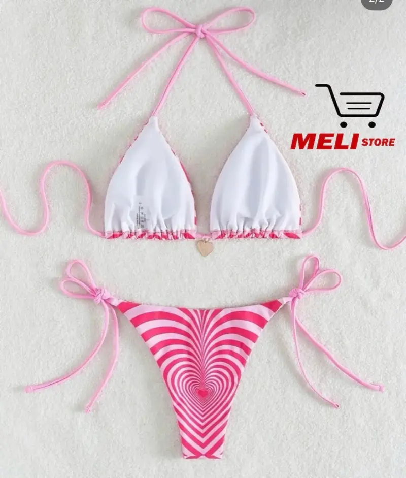 Bikini rosa modelo pink kiss 🎀 - 2