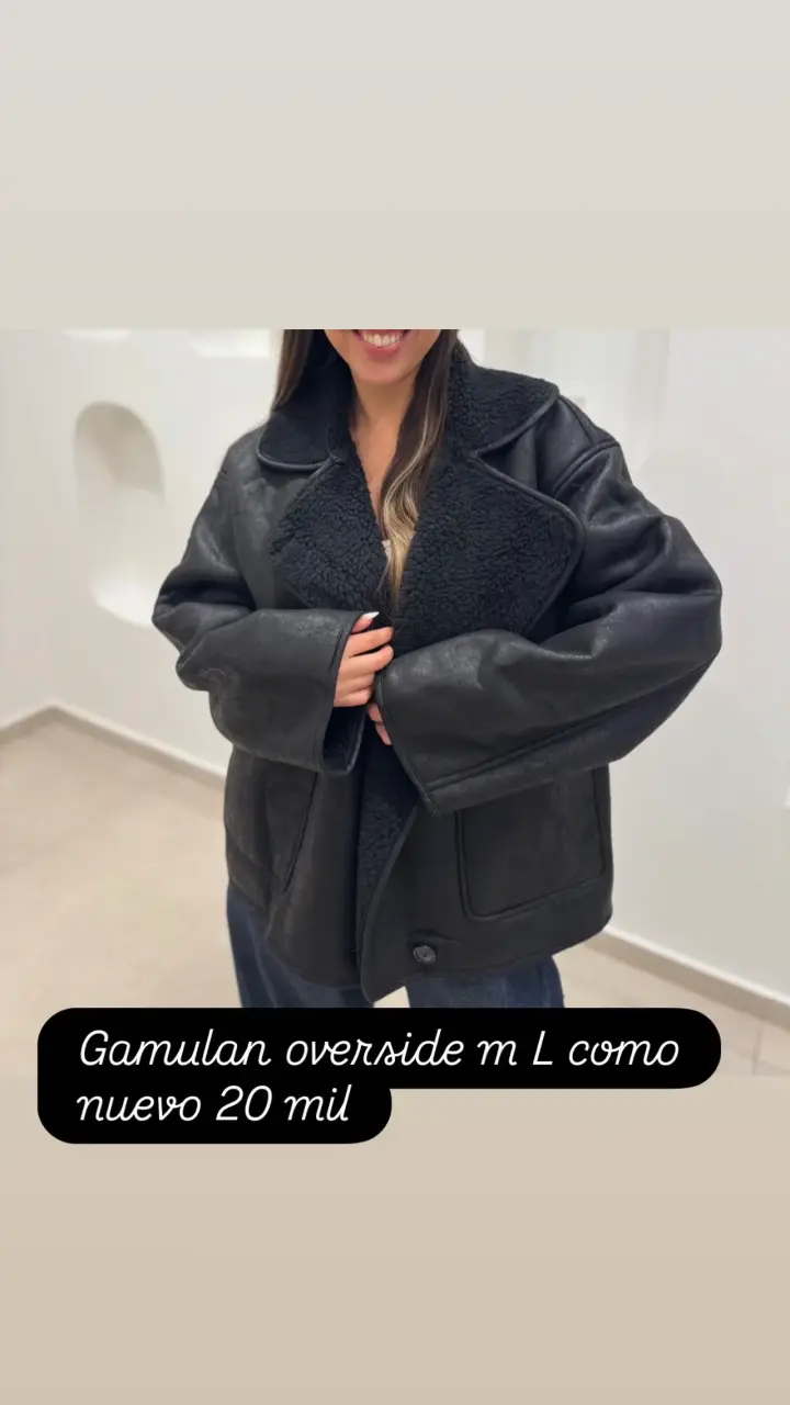 Abrigo negro con interior de lana - 3