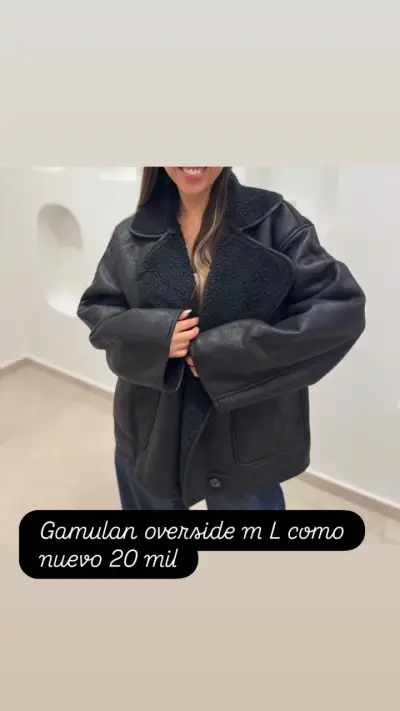 Abrigo negro con interior de lana - miniatura 3