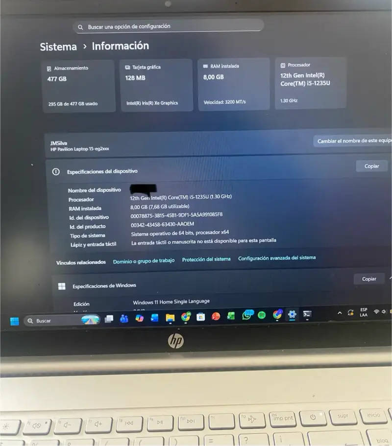 Laptop HP Pavilion 15.6 pulgadas - 5