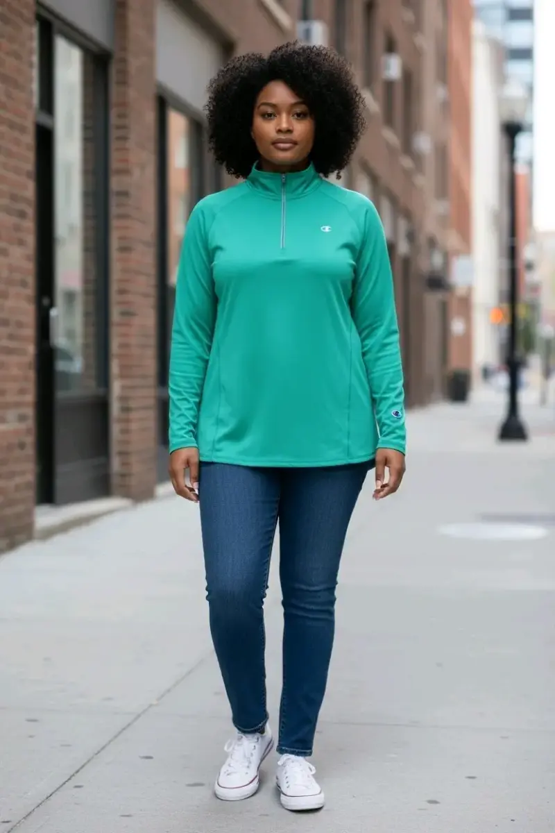 Polera deportiva verde Champion - 1