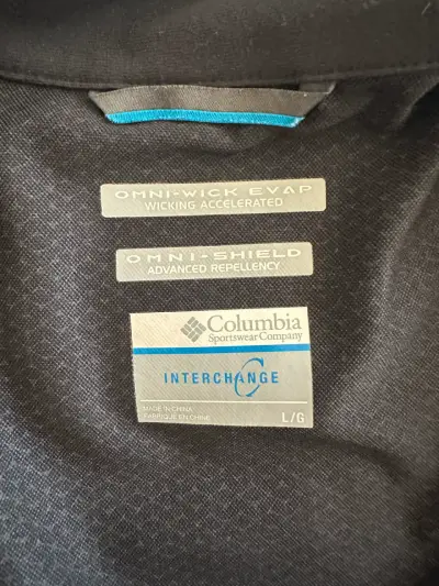 Chaqueta Softshell Columbia negra - miniatura 2