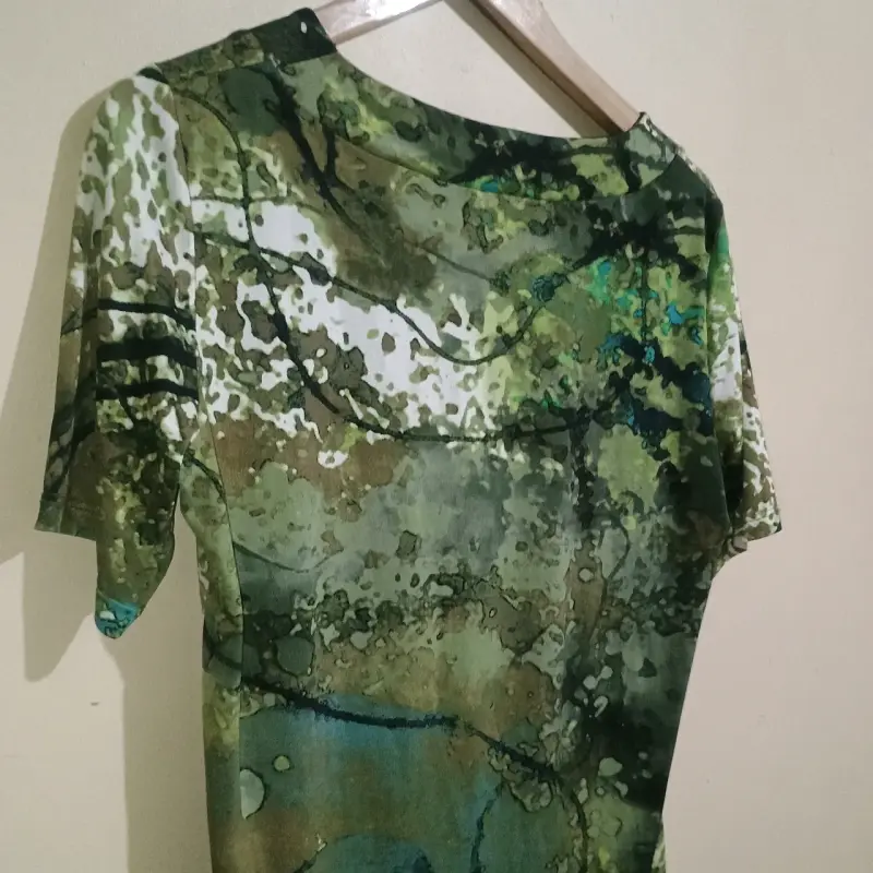 Blusa estampada verde - 4