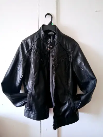 Chaqueta de cuero negra Todopiel - miniatura 1