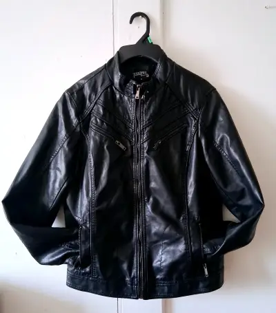 Chaqueta de cuero negra Todopiel - miniatura 4