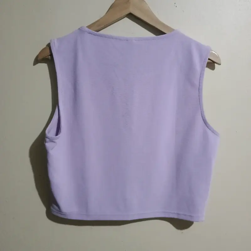 Cropped lila sin mangas - 2