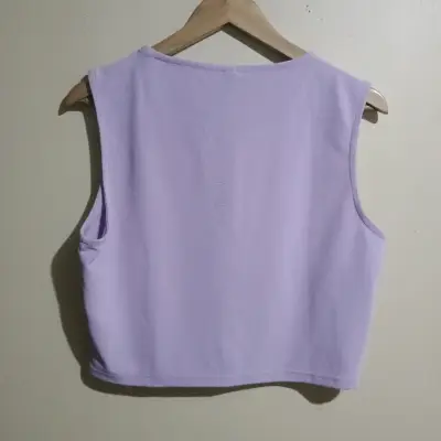 Cropped lila sin mangas - miniatura 2