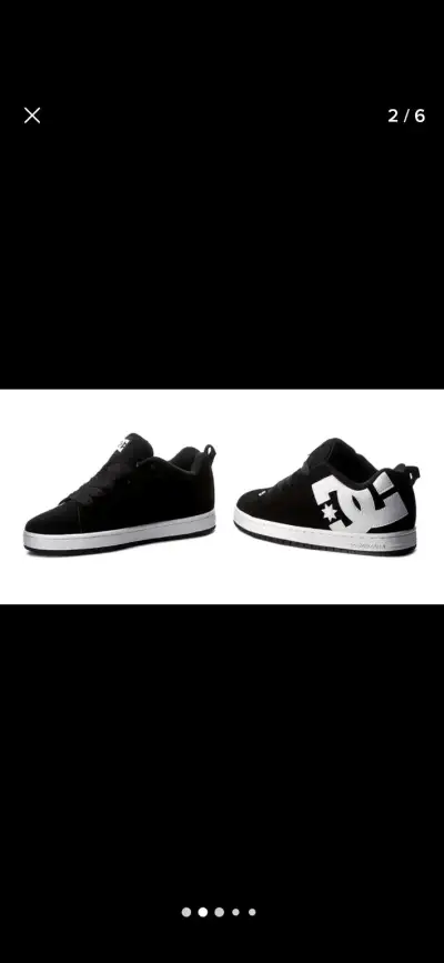 Zapatillas DC Shoes negras originales - miniatura 3