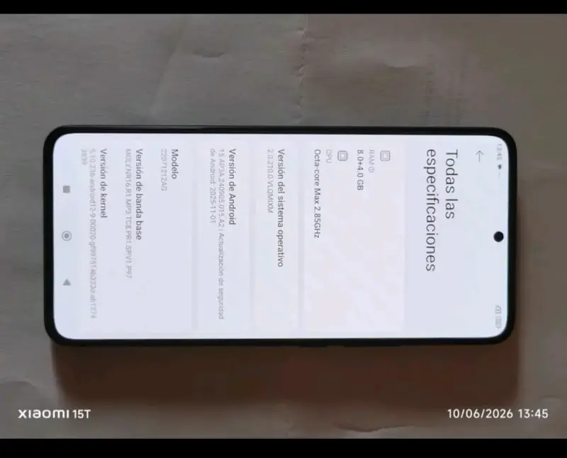 Smartphone Xiaomi 12T 8+4GB RAM y 256GB Memoria - 1