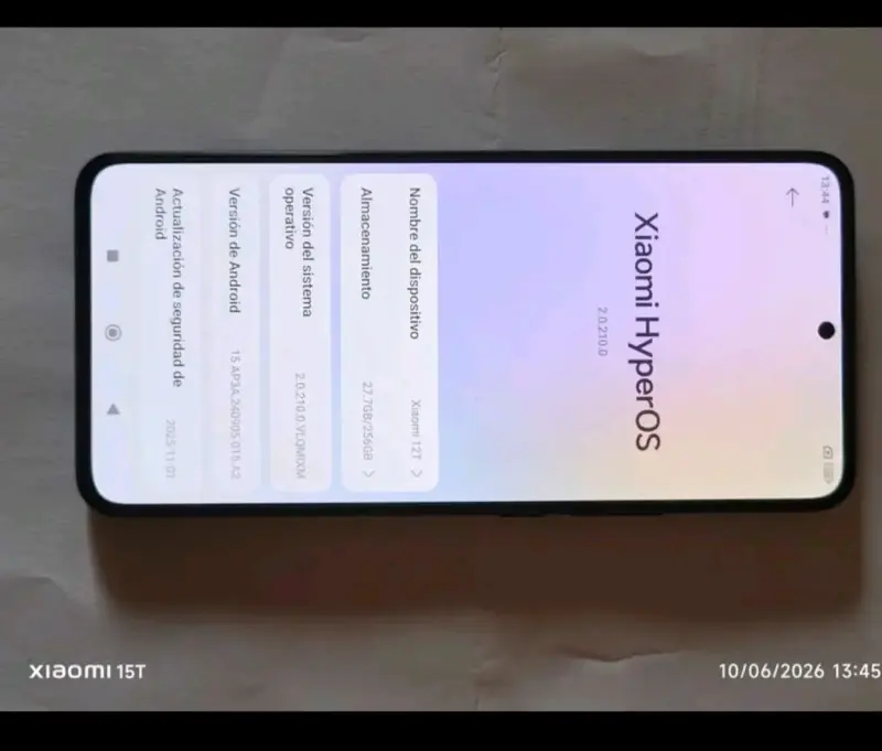 Smartphone Xiaomi 12T 8+4GB RAM y 256GB Memoria - 6