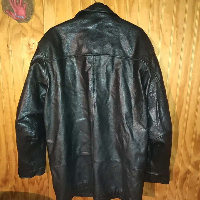 Chaqueta de cuero negra varon - 2