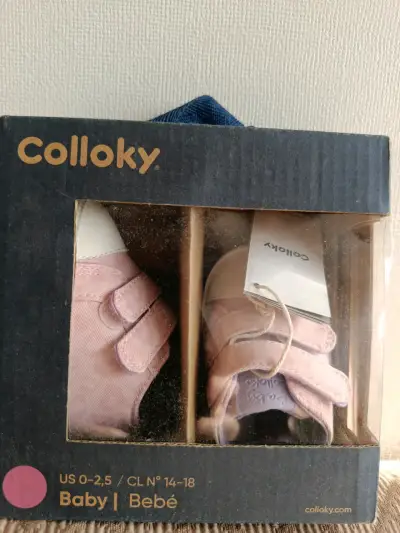 Zapatos rosas para bebé Colloky - miniatura 1