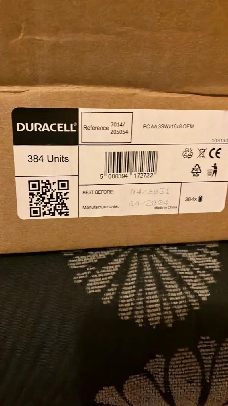Baterías Procell AA alcalinas 384 unidades - 4