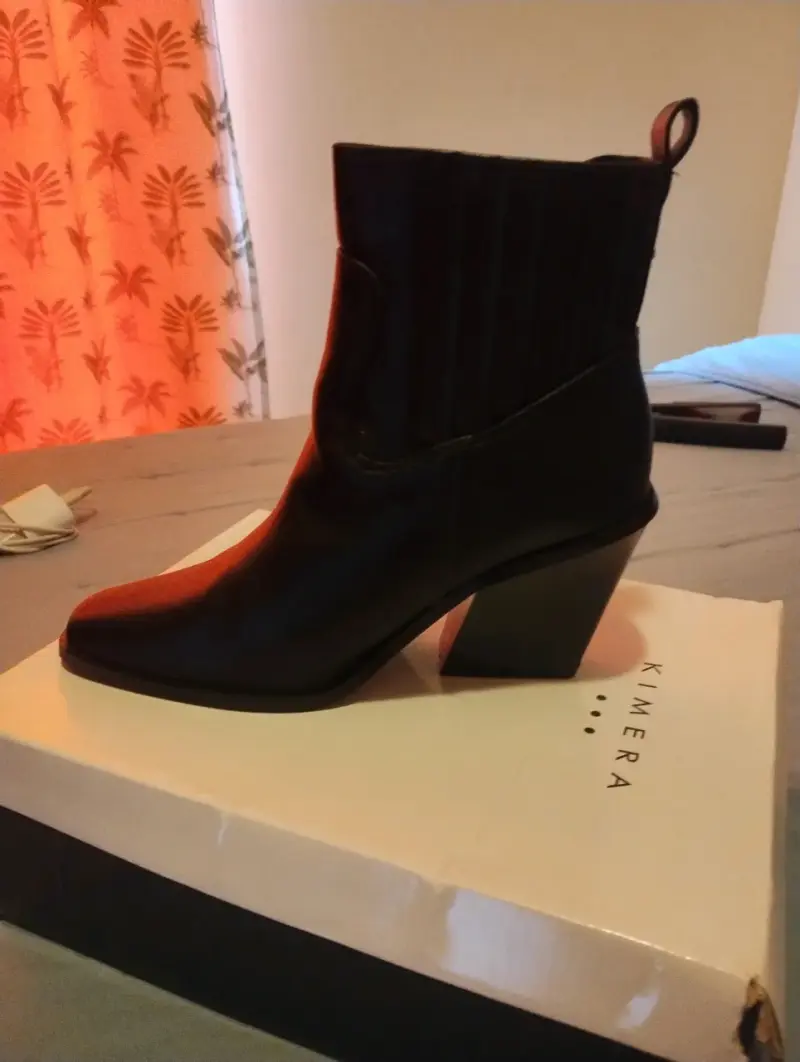 Botines negros de cuero Kimera - 3