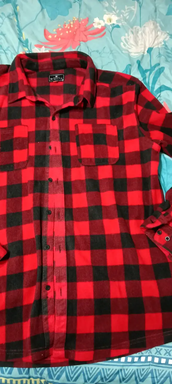 Camisa a cuadros naranjas y negras - 2