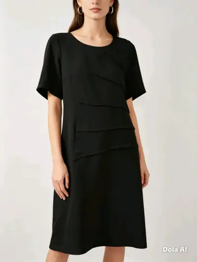 Vestido negro elegante - miniatura 1