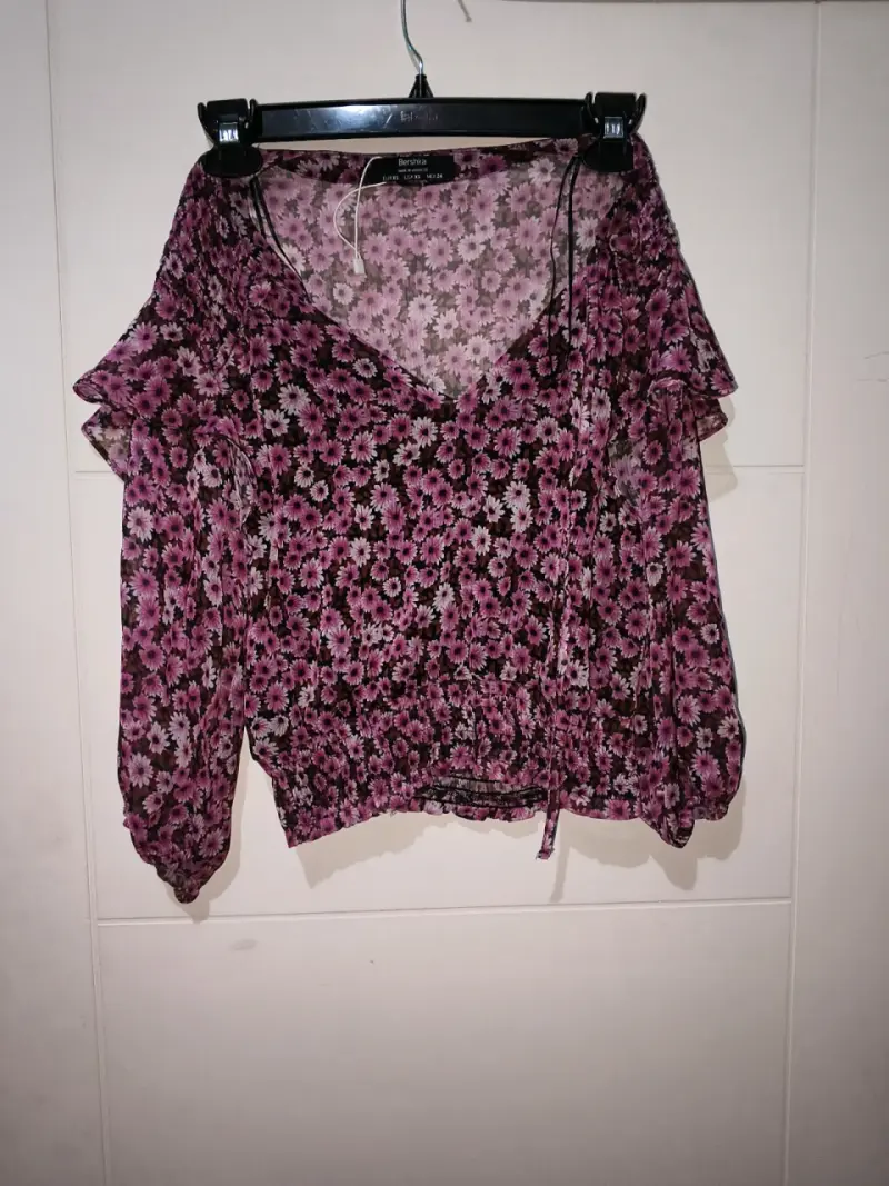 Blusa floral morado - 3